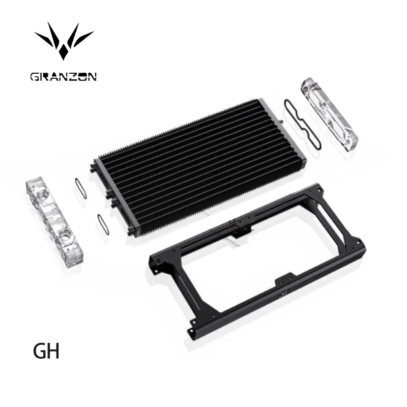 

Granzon GH 120/240/360/480mm ,30mm Thickness 14 Waterway Thin Copper Computer Water Coolant Heatsink Radiator