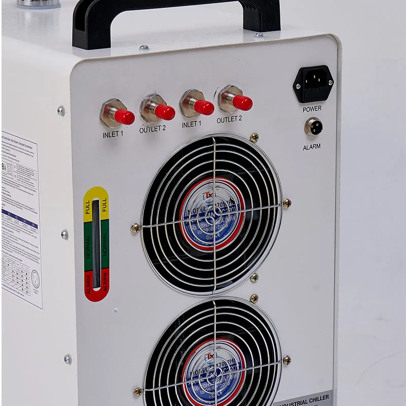 CW-5200 Dual-out  Chiller 220V 50Hz/60Hz 1750W Cooling Capacity ±3℃ Temperature Control Accuracy New Condition Core Pump