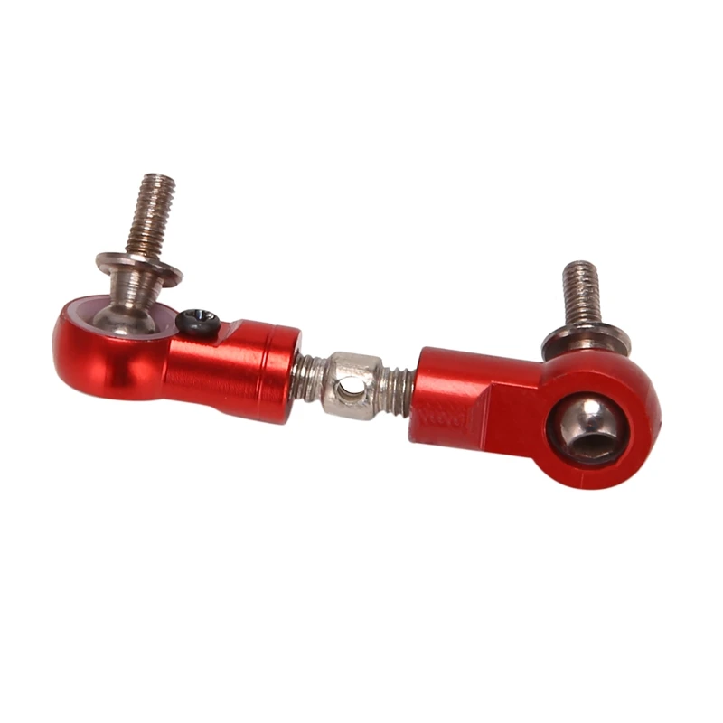 Imagem -04 - Cnc Pull Rod Direção Servo Braço Apto para Hpi Rofun Rovan km Baja 5b 5t 5sc Losi 5ive t rc Peças do Carro-vermelho Laranja