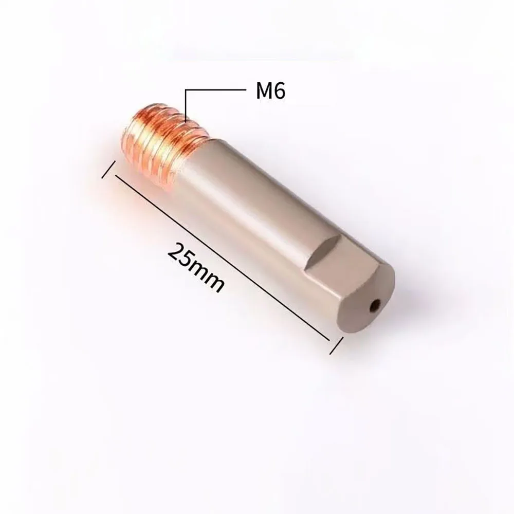 20 Pz 15AK Testa di Contatto di Saldatura Nuovo Rivestimento di Protezione 25mm M6 Ugello del Gas Testa 0.8mm-1.2mm MIG Torcia di Saldatura Ugelli di Saldatura