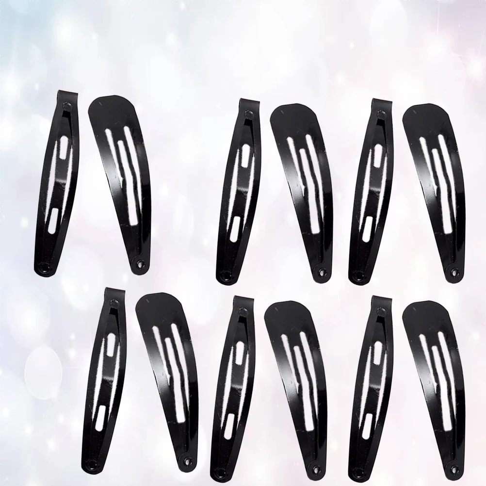 

48Pcs Pure Black Hair Pins Stylish Handmade Barrettes for Women Hair Clips Decoration Accessories Formal Occasion Daily Wear Use