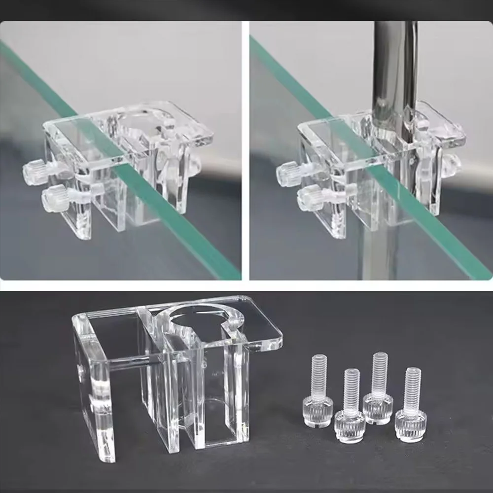 Abrazaderas de acrílico para tuberías de acuario, soportes fijos - imagen 2