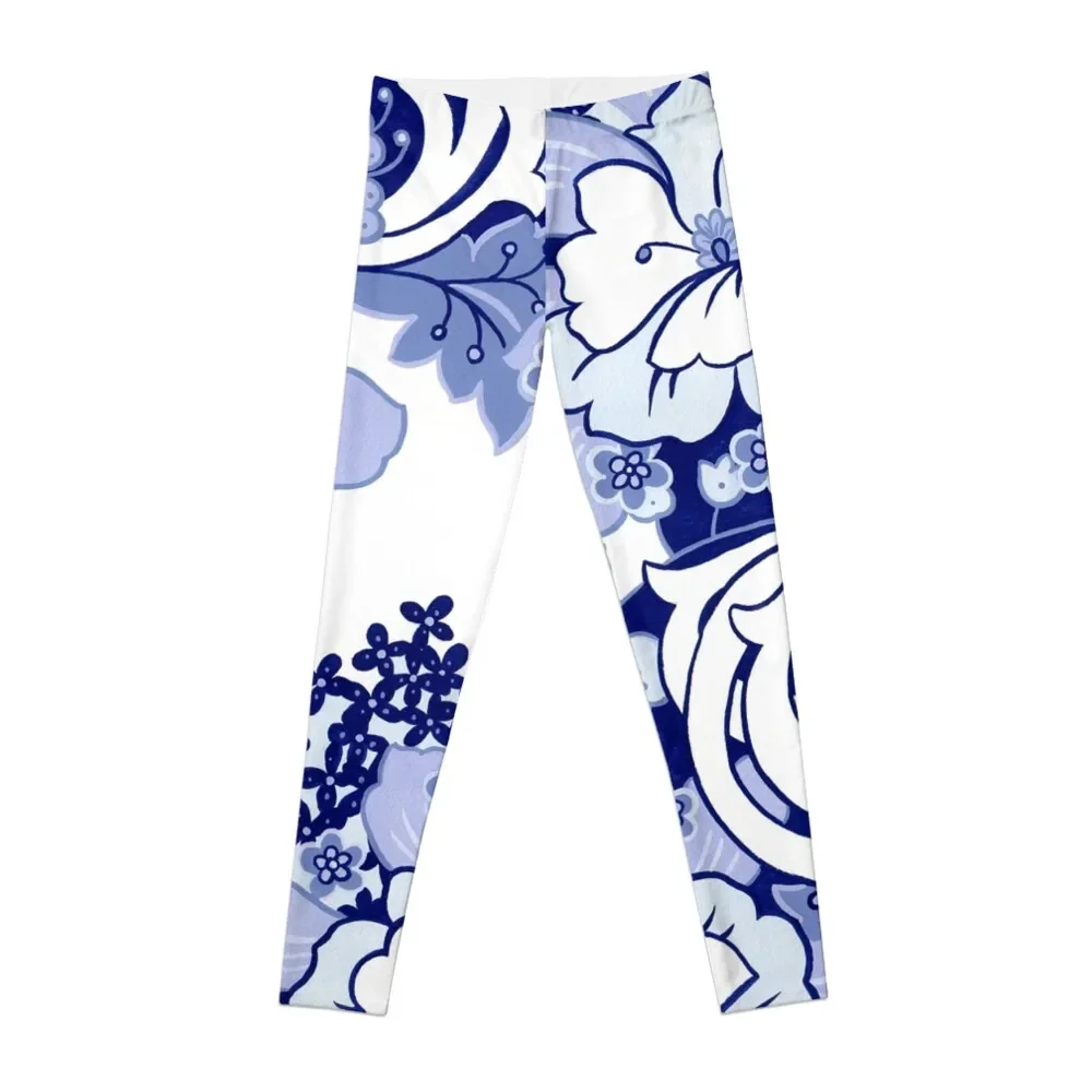 

Blue Graphic Floral 1 Leggings sportswear gym Women's pants active wear Womens Leggings
