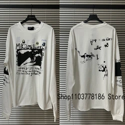 Real Photo Enfants Riches Deprimes Long Sleeve Men Women Couple Classic Comic Print T Shirts Original Label ERD Top Tee