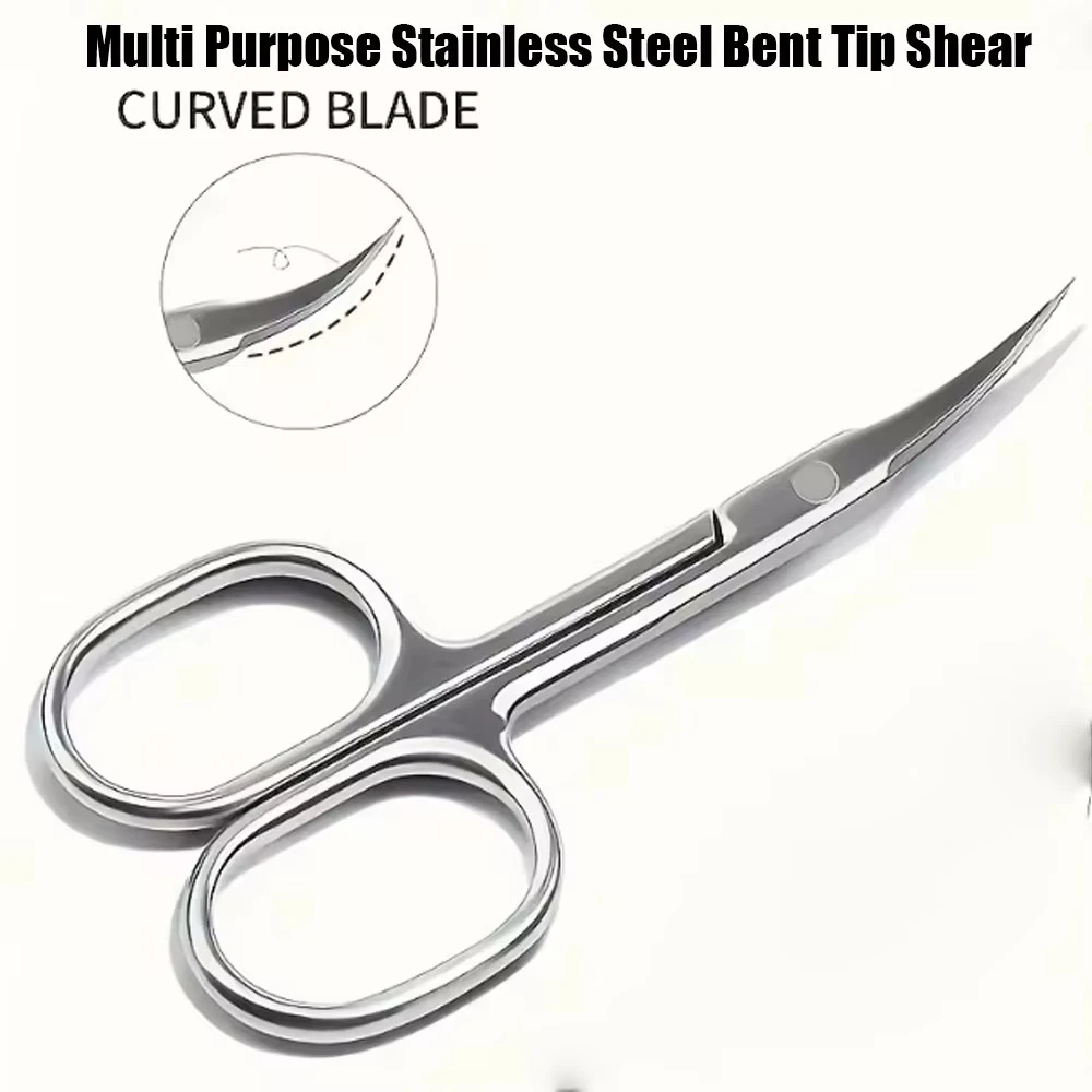 Stainless Steel Finger Cuticle Clippers, Pointed Nail Trimmer, Nail Care Cuticle Remover, Professional Nail Tools