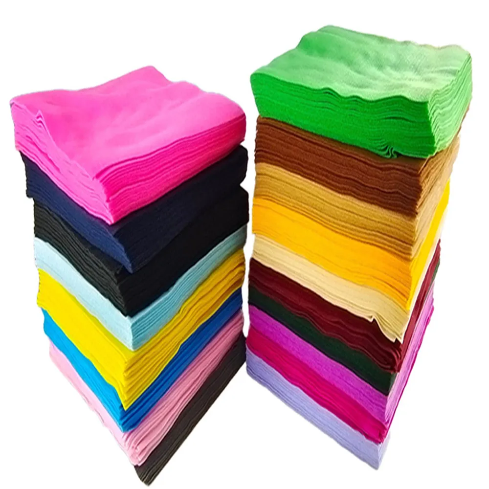 Soft Felt Squares for Crafts 20x30cm Fabric Sheets 32 Colors 20Pcs Color Pack for DIY And Sewing Projects