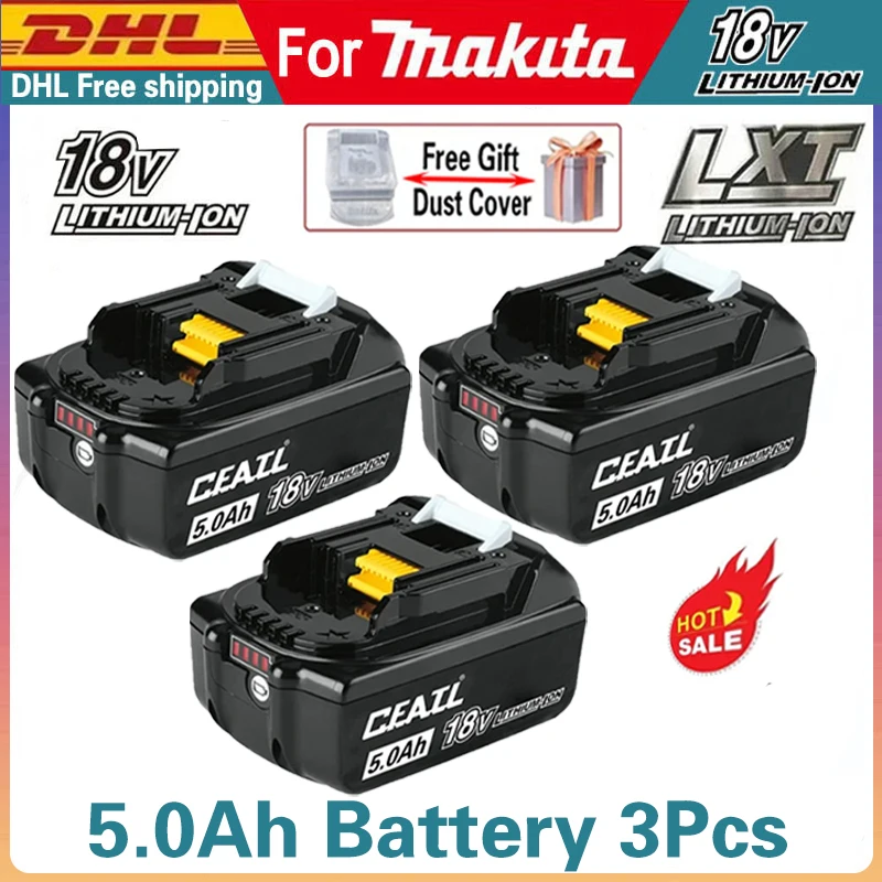 

New 3C certified 18V For Makita 3Ah/5Ah/6Ah/9Ah battery replacing 18V For Makita Power Tools BL1830B BL1850B BL1860B BL1815