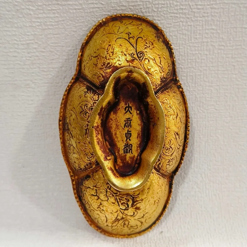 copper plate, washer, home decoration, of Tang Dynasty gilt pen washers, antique collection