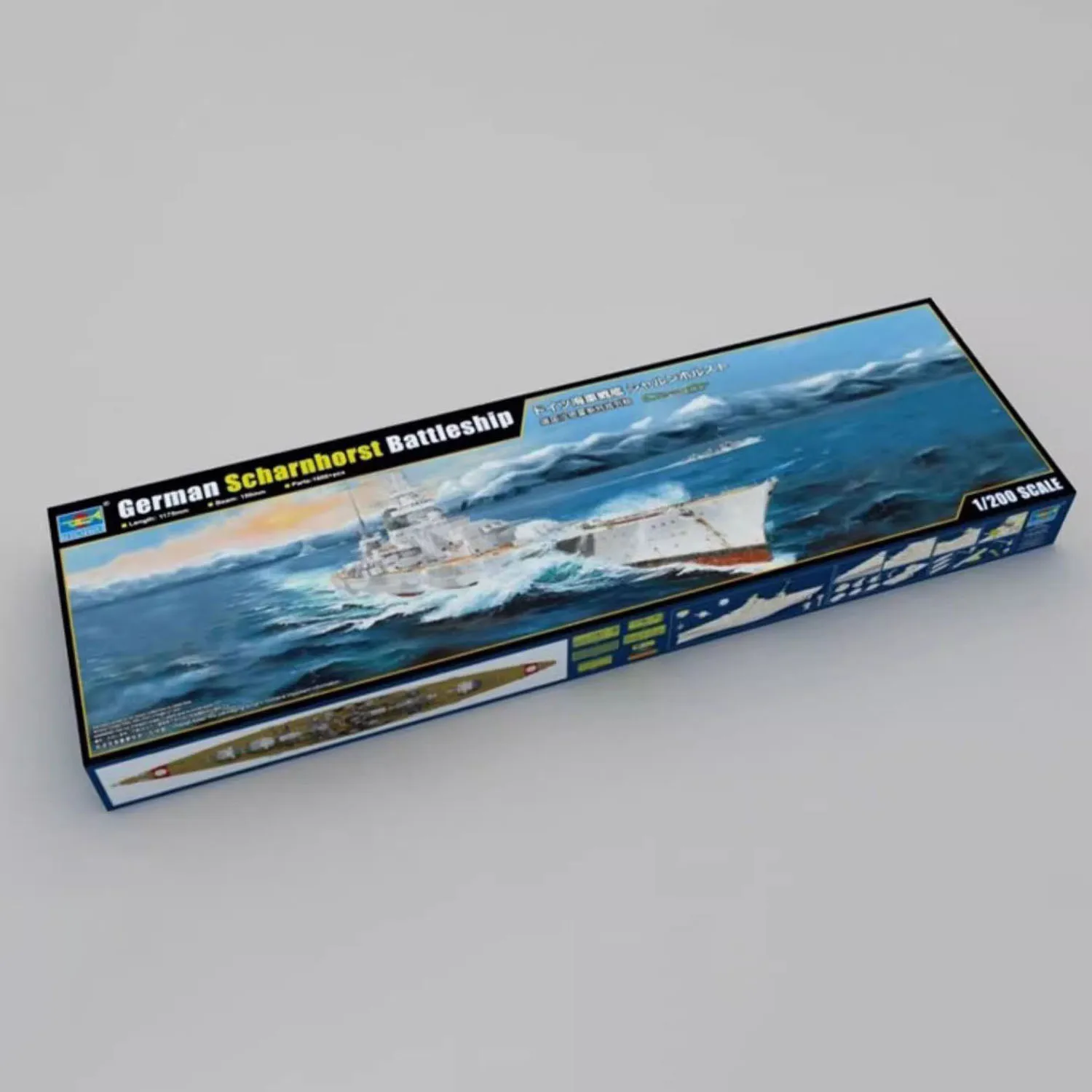 

Trumpeter 03715 1/200 German Scharnhorst Battleship Static Model Kit Exquisite Naval Model for Collectors