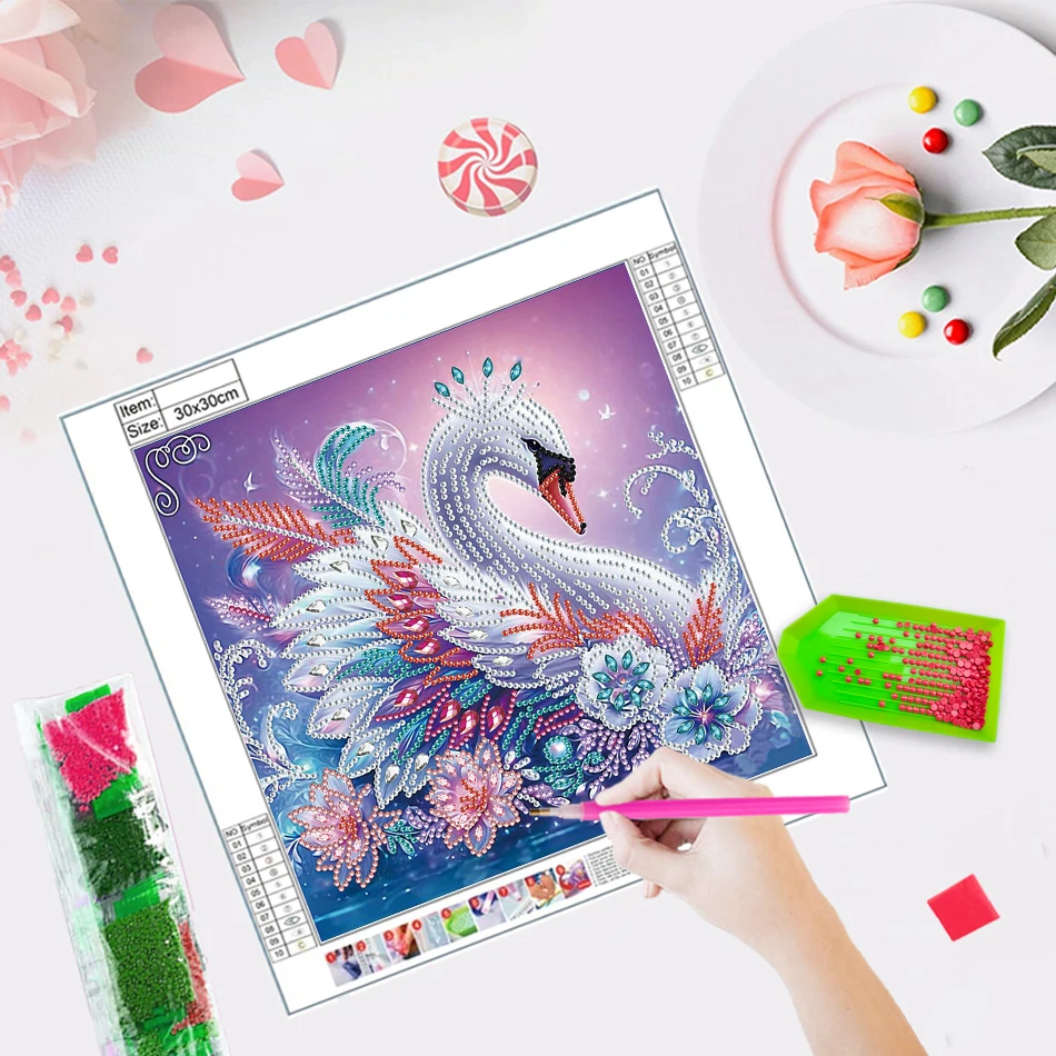 RUOPOTY-5D Diy Diamond Painting Special Shape,Flower animal woman, Diamonds For Picture Crafts,Rhinestones,Stitch,Diy Kit,Stitch