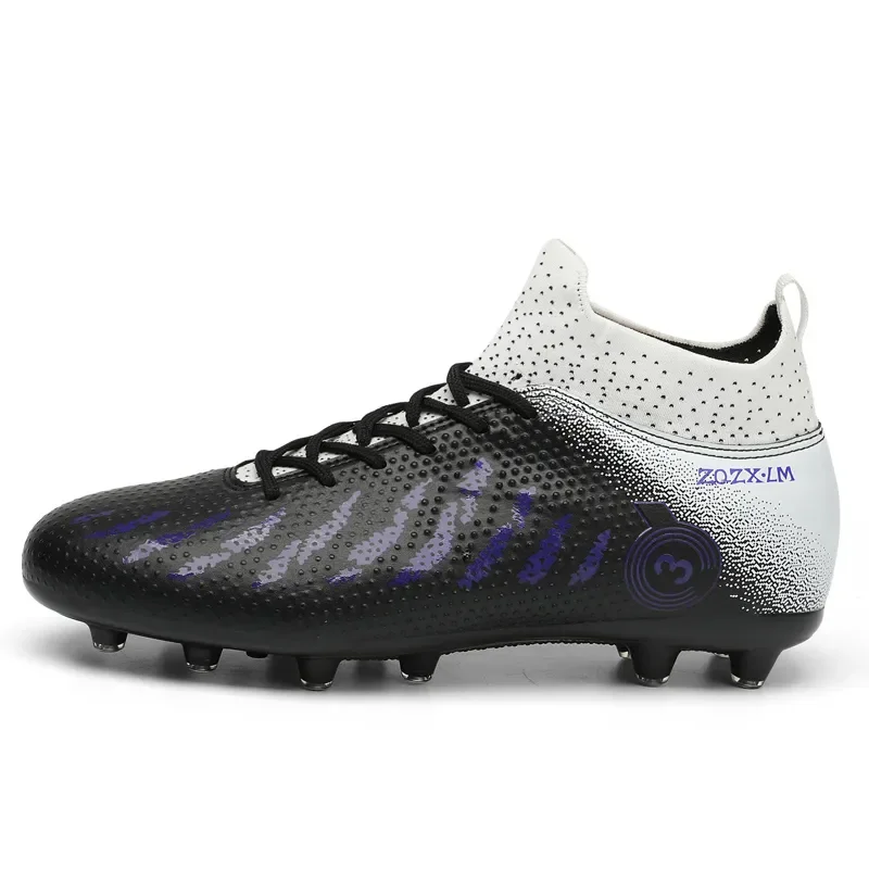 

Men's New Trendy High Top Soccer Shoes TF/FG Anti-Slip High Quality Training Football Boots Children's Outdoor Durable Sneakers