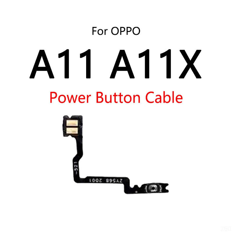 

10PCS/Lot For OPPO A11 A11X Power Button Switch Volume Mute Button On / Off Flex Cable