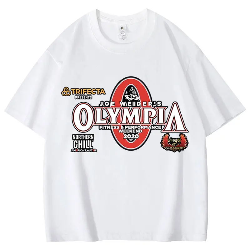 Begrenzte Olympia Gym Fitness Pump Cover T-shirt Vintage Mode Y2k Kleidung T-shirts Männer Frauen Casual Lose Kurzarm T Shirt