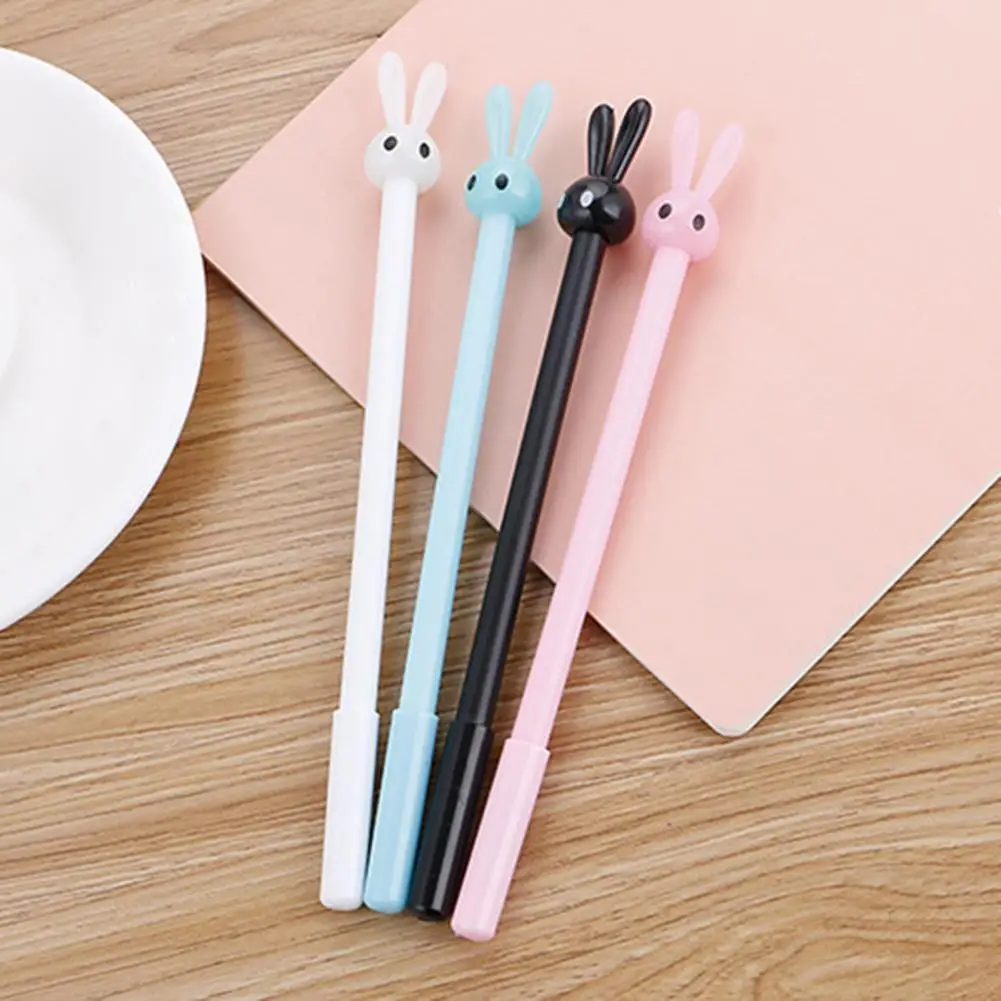 Ensemble de stylos gel ultra-léger, conception de lapin mignon, encre à séchage rapide, prise en main confortable, non ald, expérience d'écriture