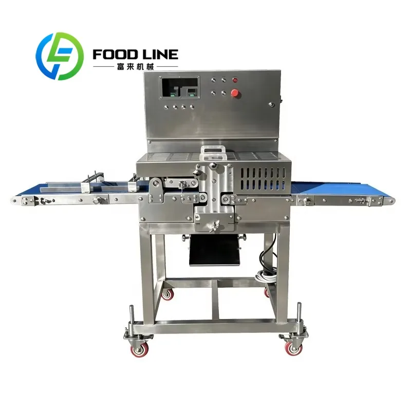 High Efficiency Cutting Thickness Adjustable From 2.0mm to 40.0mm Commercial Fresh Meat Strips and Cubes Cutting Machine