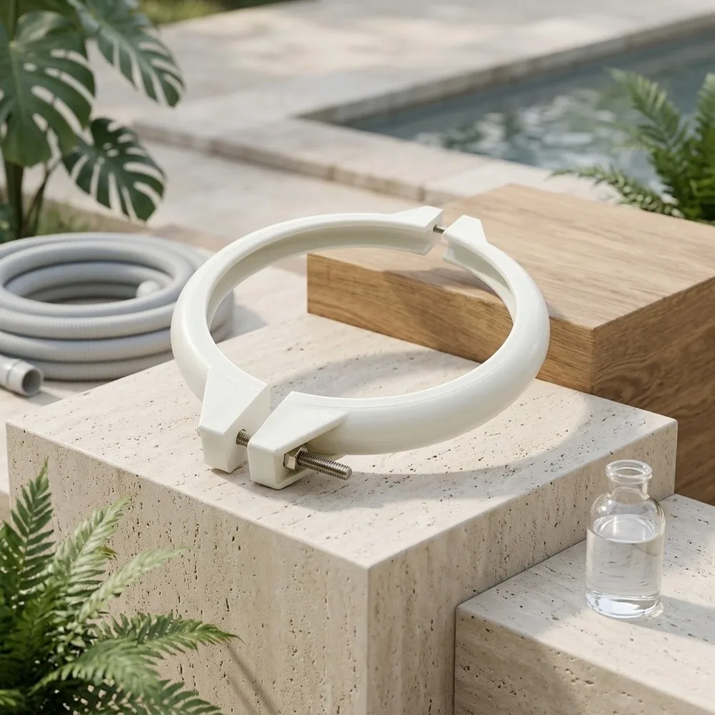 Swimming Pool Sand Filter Head Clamp and Neck Ring Accessory for Maintaining Tight Seal on ABS Filter Housing Units