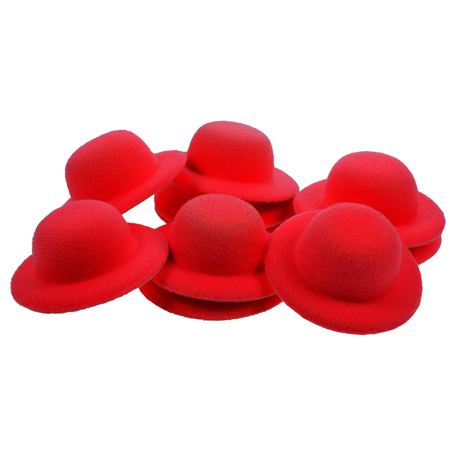 10 Pcs Toys Mini Straw Hat House Weaving Ornament Small Photo Prop Fedora Baby Decor Red DIY Props