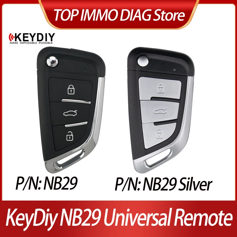 

KeyDiy NB29 NB29 Металлическая кнопка Универсальный дистанционный ключ для ID46 ID47 Тип электронного чипа для KD900/KD MAX/KD MINI prog/KD X2/KD X4