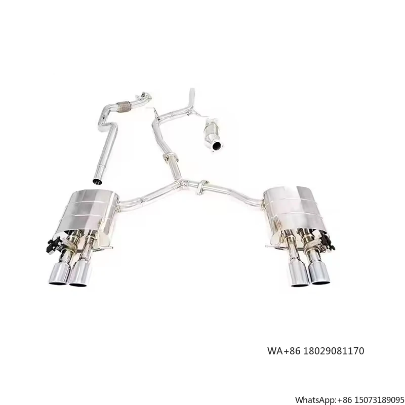 

Выхлопная система Catback из нержавеющей стали A4/A5 B8/B9 2.0T, автомобильные выхлопные трубы