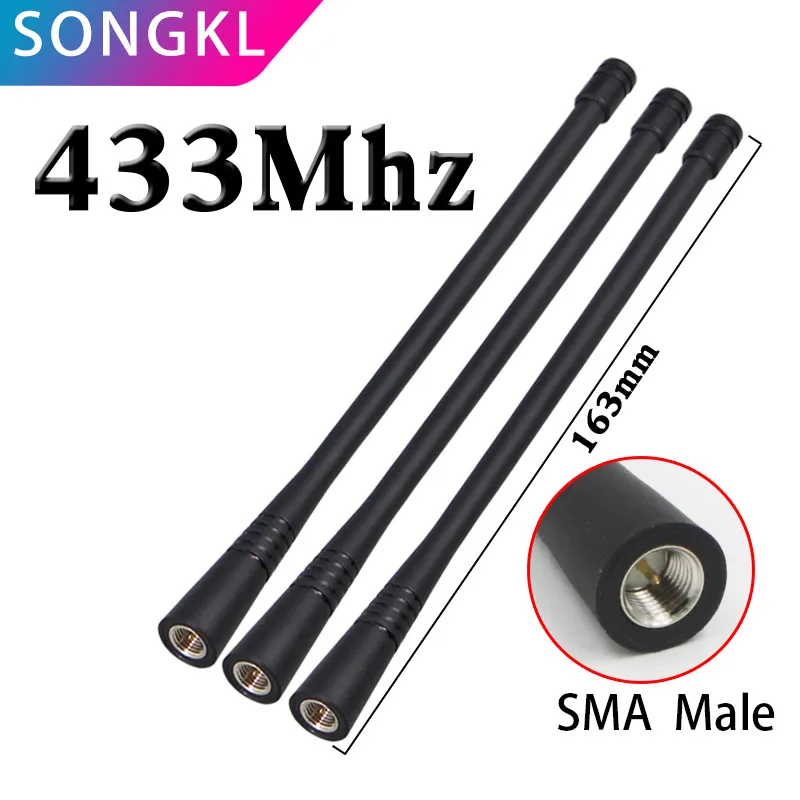 LORA gateway high gain omnidirectional rubber antenna data and graphics transmission 315/433mhz /450M- 470-510mhz SMA male head