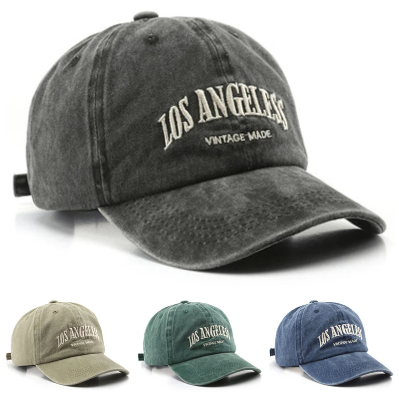 2026 New Washed Baseball Hat Los Angeles Embroidered HipHop Skateboarding Hat Daily Commuting Hat Decoration Sunshade Hat Unisex