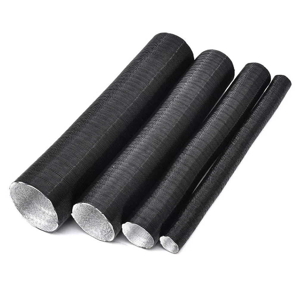 25mm 42mm 60mm 75mm Diameter 100-500cm Length Air Diesel Parking Heater Duct Pipe Tube Hose For Webasto Eberspacher Extendable