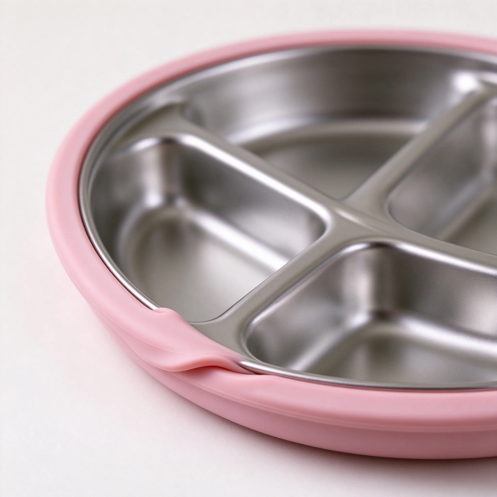 piatto-per-bambini-in-acciaio-inossidabile-con-scomparti-e-bordo-in-silicone-cucchiaio-e-forchetta-inclusi-piatto-per-l'alimentazione-dei-piu-piccoli-3-scomparti-colore-rosa