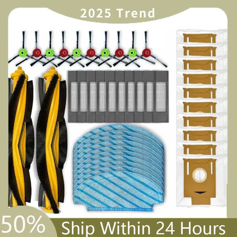 ل ECOVACS Deebot T9 AIVI T8 AIVI N8 Pro سلسلة جهاز آلي لتنظيف الأتربة فرشاة جانبية فرشاة رئيسية تصفية استبدال أجزاء الملحقات