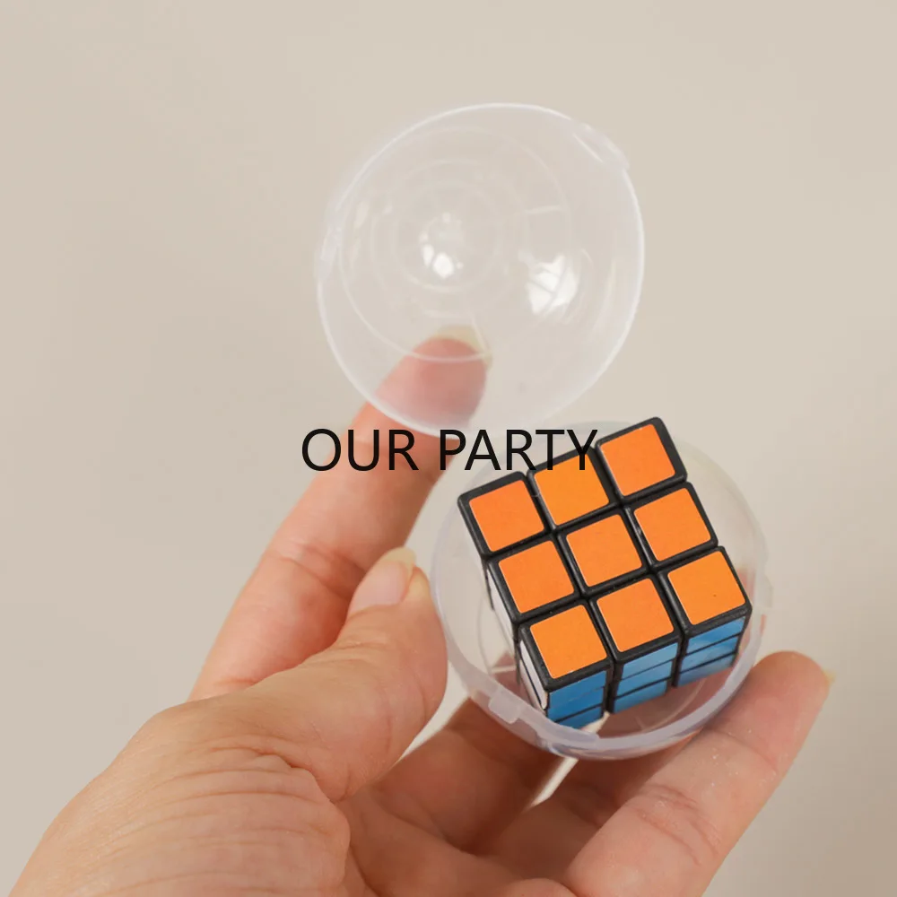 12Pcs Cute Surprise Puzzle Cube Capsule Egg Ball Toys for Kids Birthday Party Favors Pinata Fillers School Reward Halloween Gift images - 6