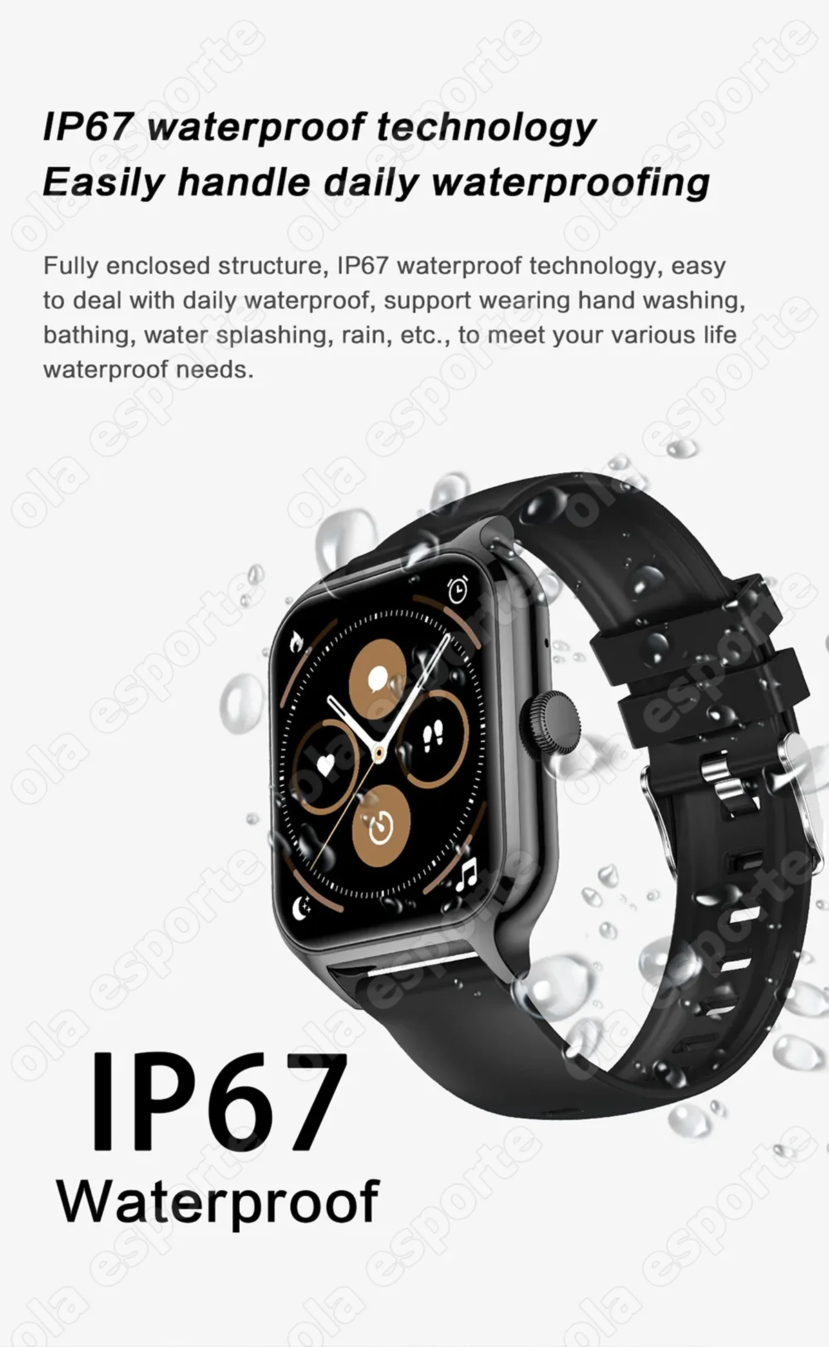 2026 Outdoor Smartwatch Herzfrequenz BT Anrufannahme Schlaf-Gesundheitsüberwachung Wetter Sport Schrittzähler Nachrichten-Push Smartwatch H10 – Detail 9