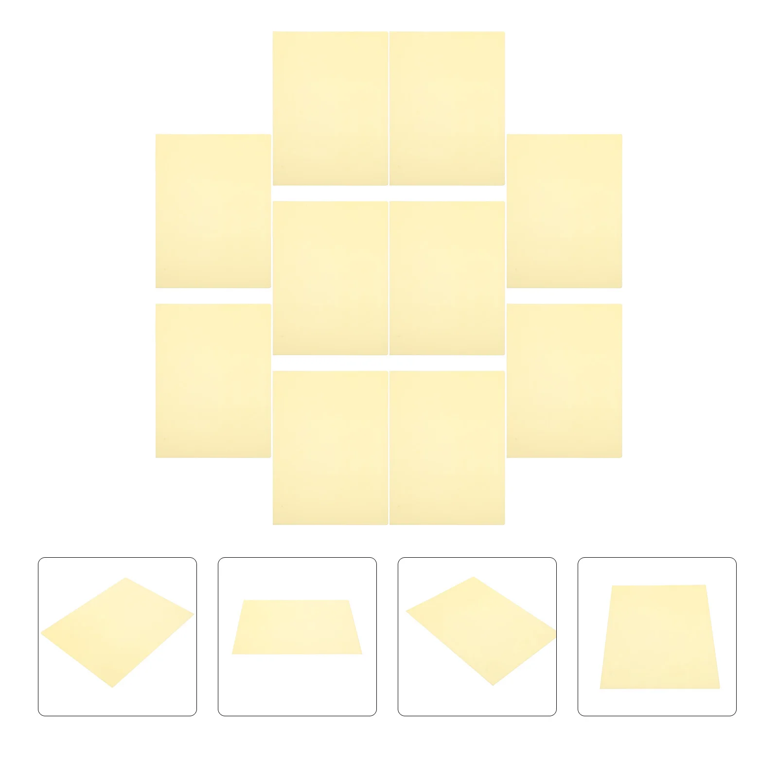 10 قطع من ممارسة الوشم لصالونات الوجه الاصطناعية المصنوعة من السيليكون لصالون الوجه البشري المزيف المتين #4