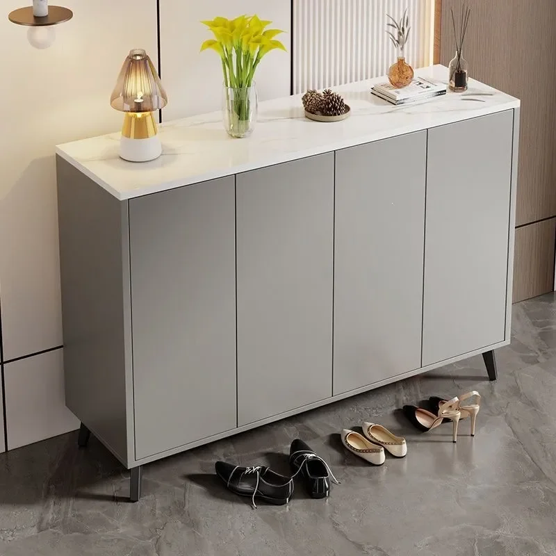 for Shoe Cabinet Household Entrance Storage Integrated Multi-layer Locker Against Wall Large Capacity Shoe Rack