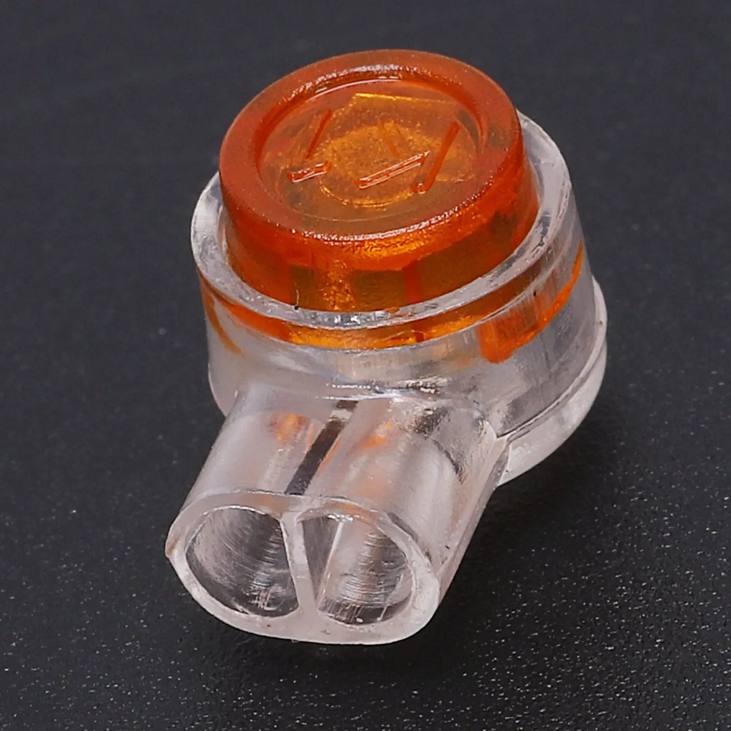 ใหม่ 50 ชิ้นสีเหลืองปุ่มเจล Filled โทรศัพท์ Wire Butt Splice UY Connector 2 พอร์ต