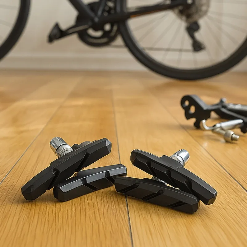 

1, 2, 4 пары бесшумных тормозных колодок для шоссейного велосипеда MTB, велосипедный держатель тормоза V, резиновые колодки, прочные велосипедные тормозные колодки