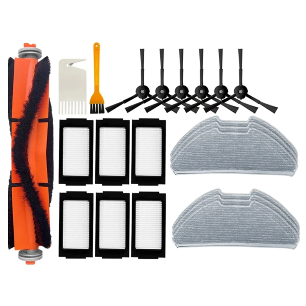 Сменные детали для робота-пылесоса Xiaomi Mijia Pro MJSTS1 / MJSTS 2 Pro, робот-пылесос, основная боковая щетка, Швабра, тканевый фильтр