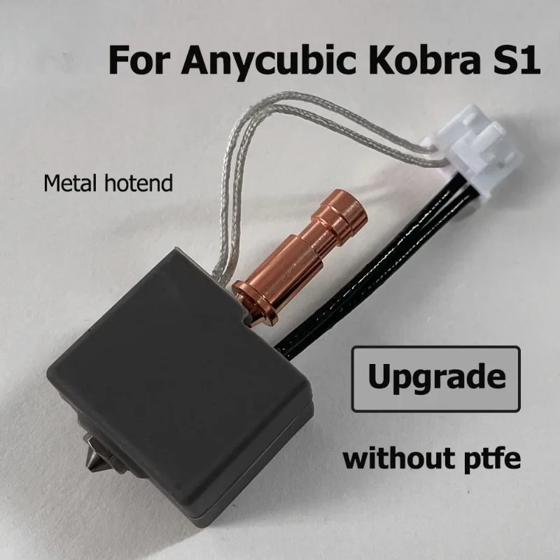 

Биметаллическая экструзионная головка Hot End для 3D-принтера Anycubic Kobra S1C, высокотемпературное латунное сопло, прочное, оригинальное, улучшенное