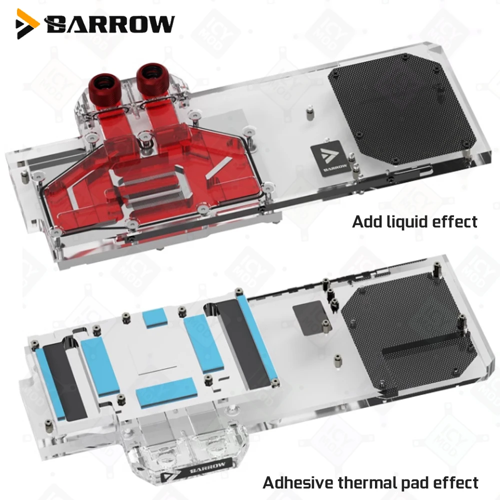 Barrow Video Cards Water Cooler BS-GIG3090-PA2 GIGABYTE 3090/3080 GAMING EAGLE VISION OC GPU Block PC Liquid Cooling Building