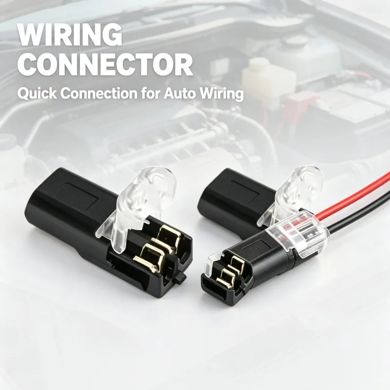 2P Quick Connect Wire Connector No Need Strip Wire Electrical Cable Terminal Plug For Auto Motorcycle LED Lamp Wiring Coupler