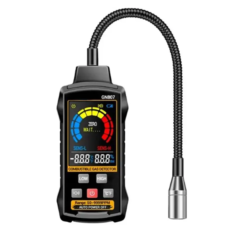LXYB18B GN807 Combustible Gas Detector Alarm Methane Gas Test Tool 50-10000PPM Digital Detection