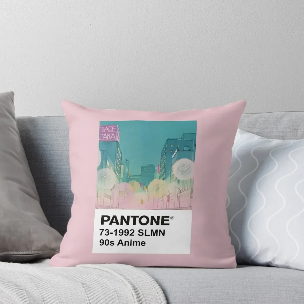 PANTONE 90s Anime (4) Throw Pillow Decorative Cushion Pillow Decor Anime pillow