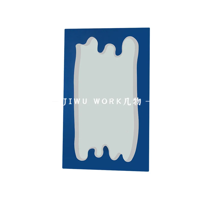 Full-length mirror household full-length mirror special-shaped wave creative floor girls bedroom fitting glows 5