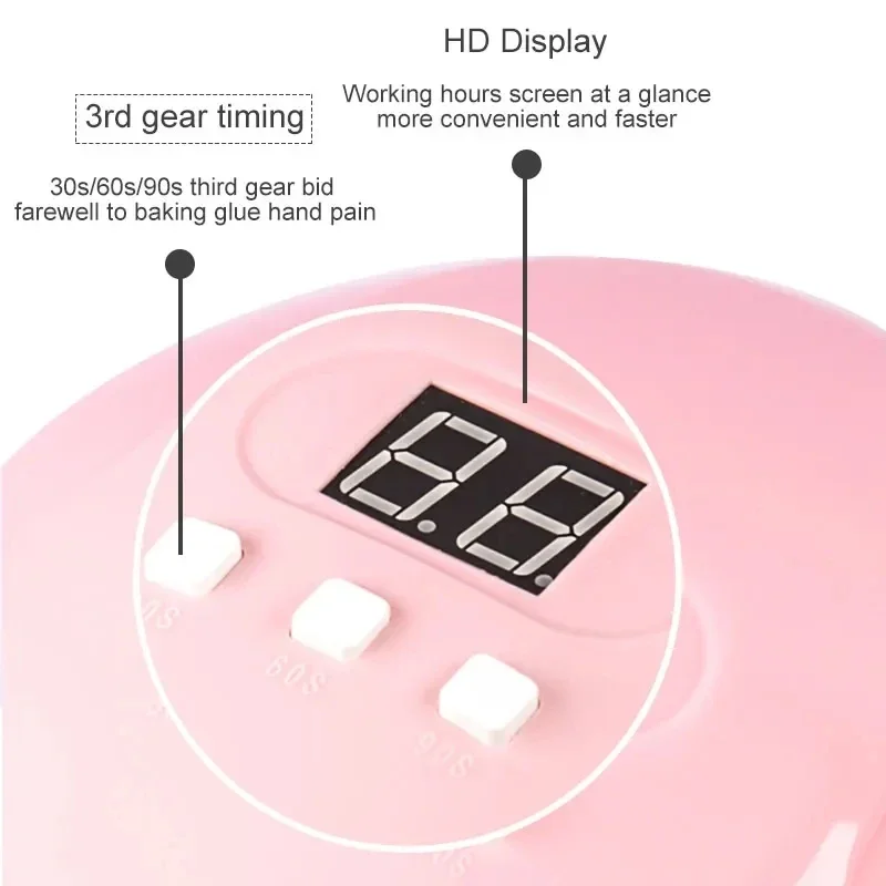 LINMANDA 54W Nail Phototherapy Machine Gel Polish Nail Dryer UV LED Lamp Professional Manicure Tool Salon Equipment Manicure