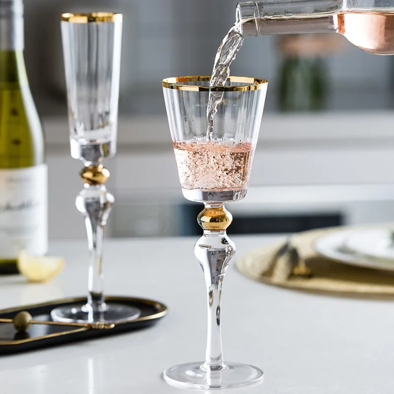 

Handmade Crystal Glass Wine Cup Sweet Wine Cup Champagne Bubble Wine Glass Home Use Shape White Milk Color Glass Cup