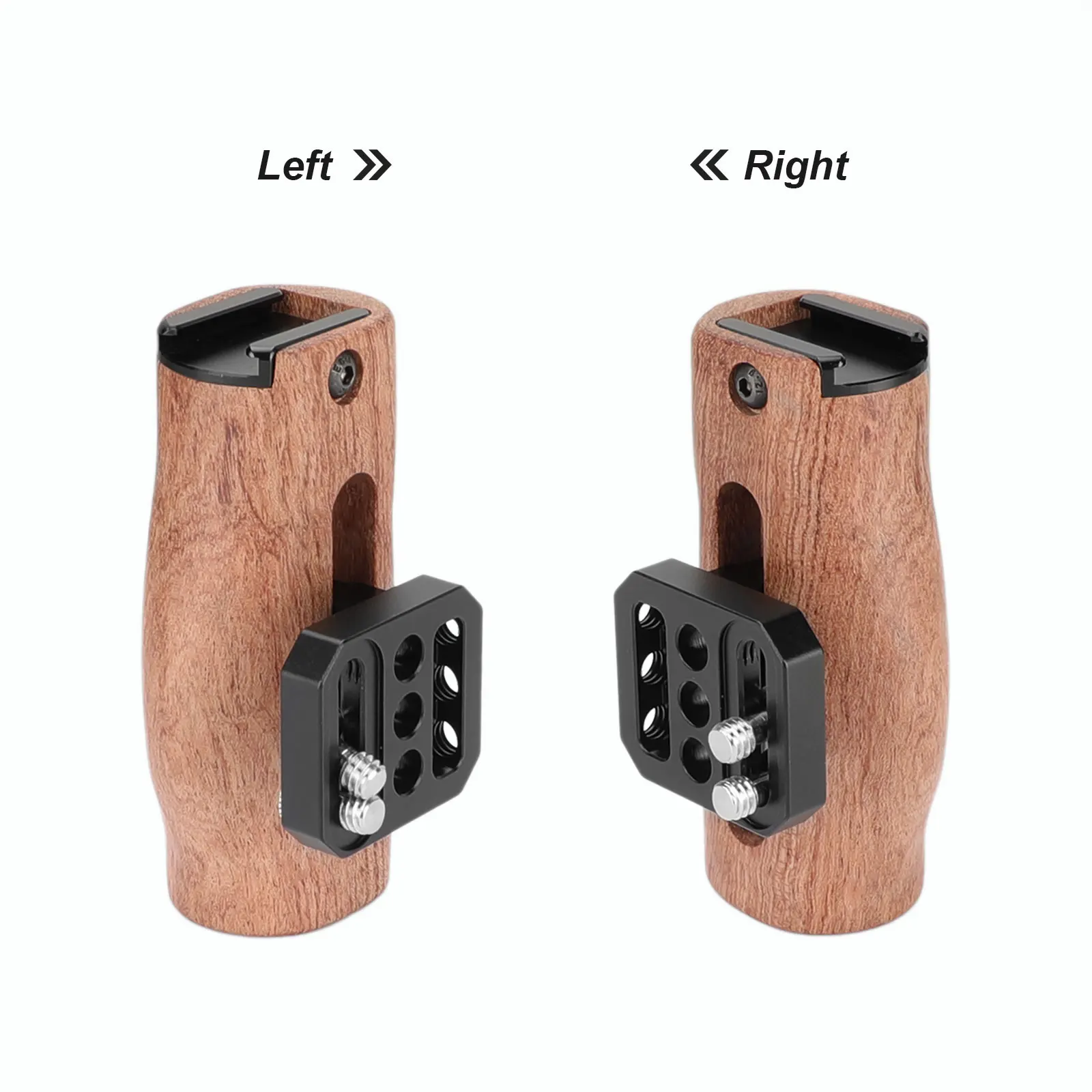 SZRIG Universal Camera Wooden Handle Top With Hot Shoe Mouth For SLR Camera Monitor Cage Kit （Either Side）