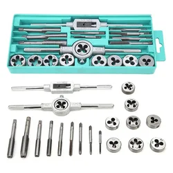 Metric Hand Tap & 12/20Pcs Mould Kit M3-M12 Threaded Plug Straight Cone Reamer Tool Tap Mould Kit Tool tap and die set metric