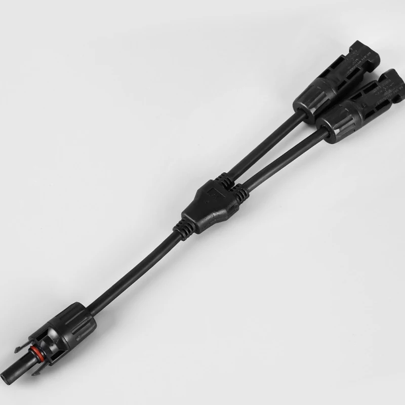 Power Solar Connectors 30A Y-Branch Cable, Solar Cable Parallel Adaptor in Pair for Solar Panel  Power