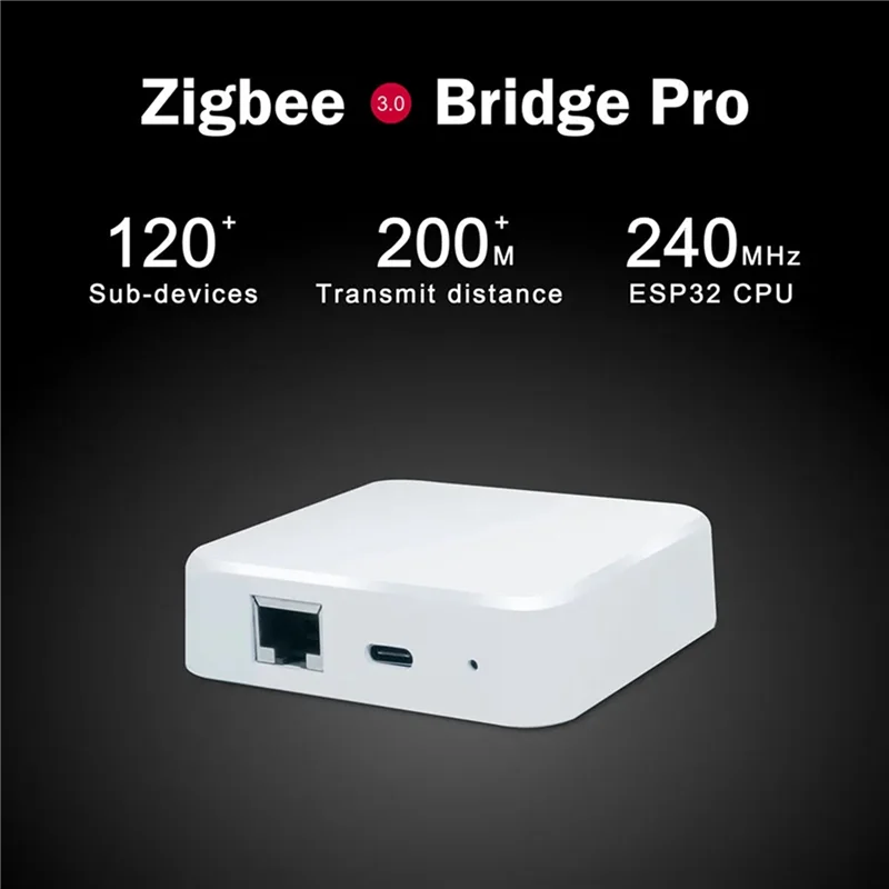 AAAEL-2X Zigbee 3.0 Wired Gateway Hub RJ45 Ethernet Bridge TASMOTA MQTT Firmware For MQTT Home Assistant Zigbee2mqtt