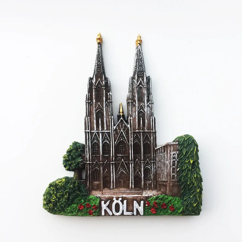 

Fridge magnet Creative Cultural Landscape Decoration Message Stickers for Cologne Cathedral in Germany Tourist Souvenir