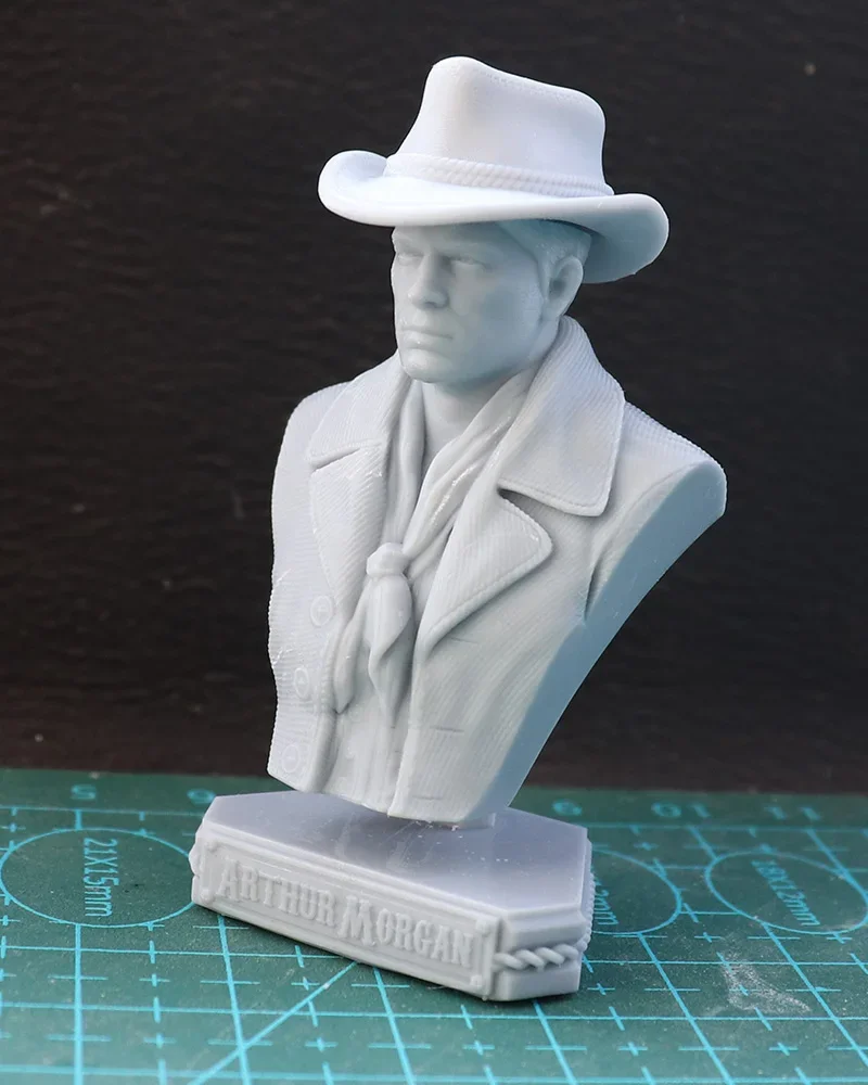 Resin Model Kits Arthur Morgan Bust Figurine Unpainted No Color Sculpture RW-911