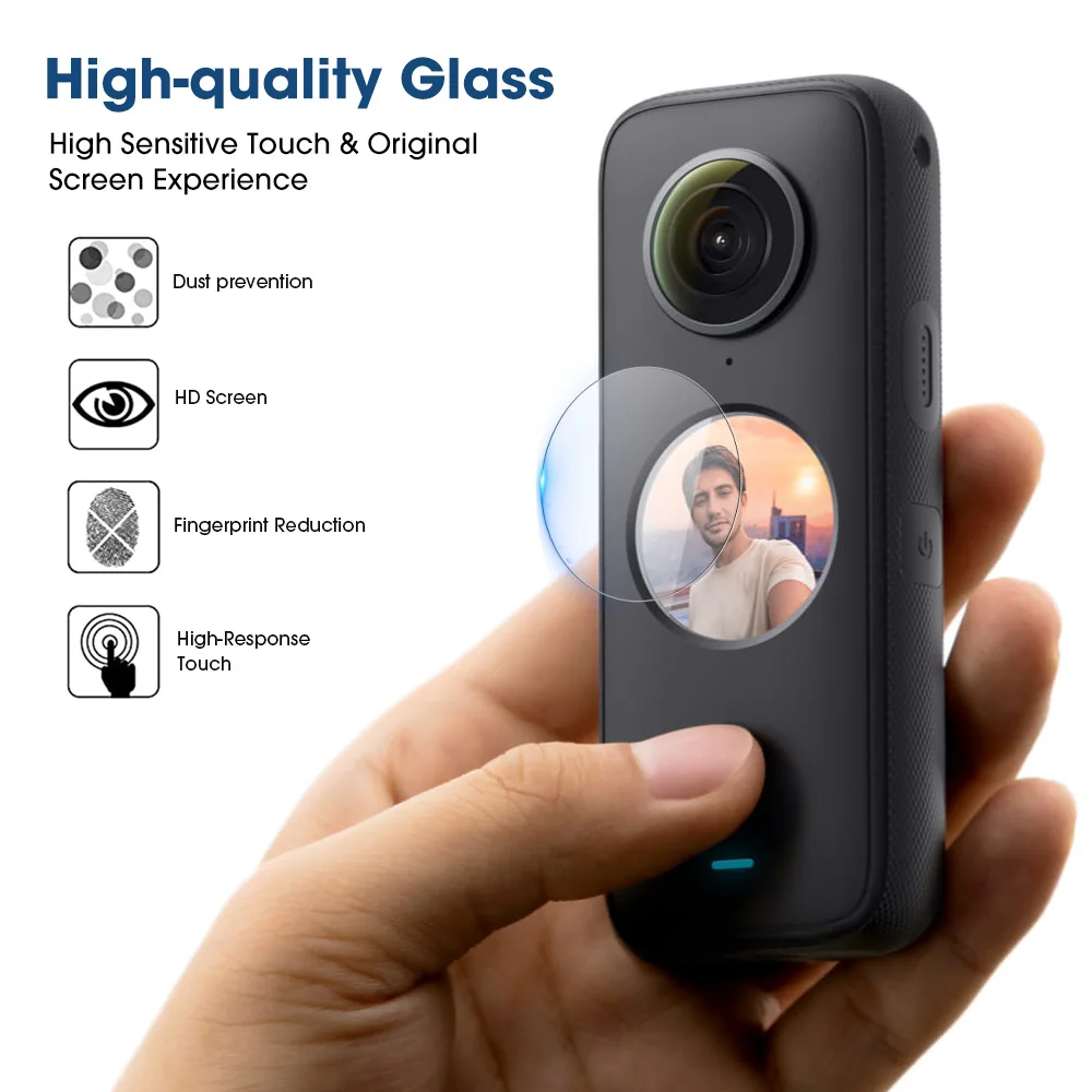 For Insta360 ONE X2 Screen Protector HD Clear Tempered Glass ONE X2 Anti-scratch Film For Insta 360 ONE X2 Camera Accessories